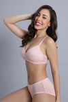 Zivame Love Potion Padded Non Wired Medium Coverage Tshirt Bra - Crystal Pink — thumbnail 3